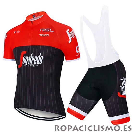 2020 Maillot Segafredo Zanetti Tirantes Mangas Cortas Rojo Negro